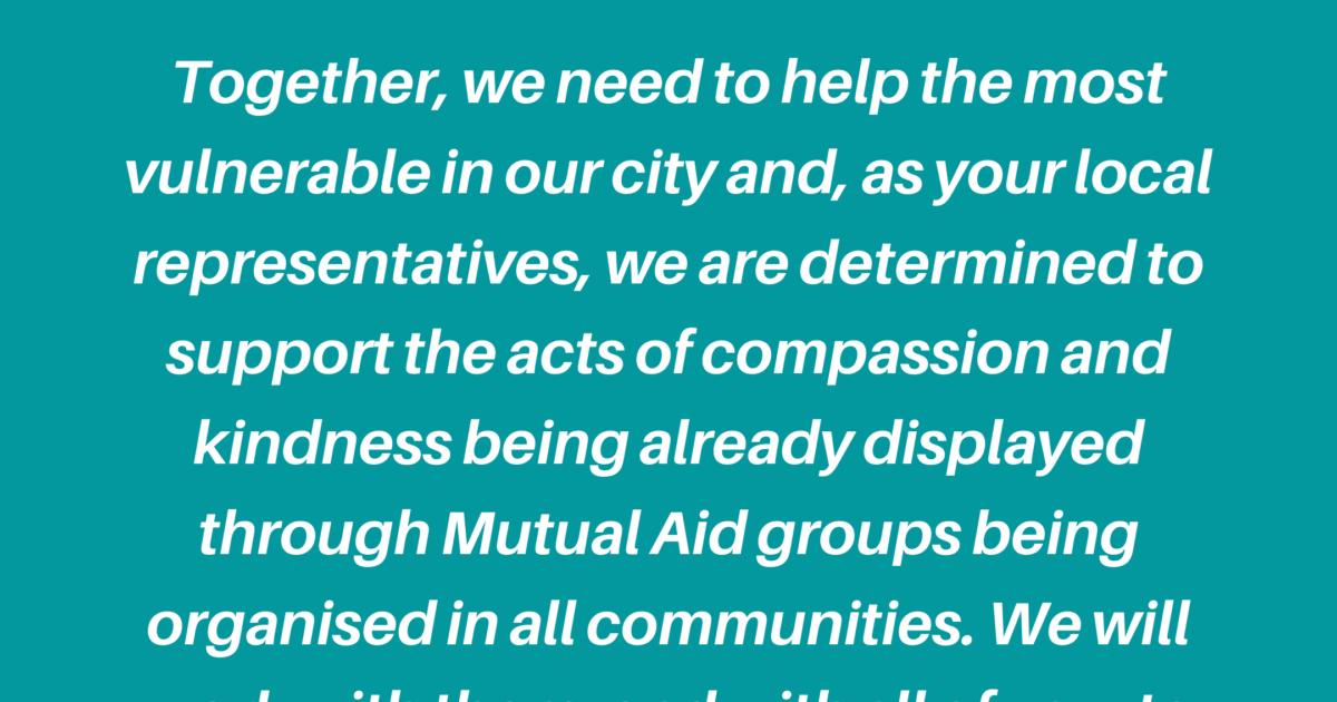 Message of support to Cambridge residents on the united response to the