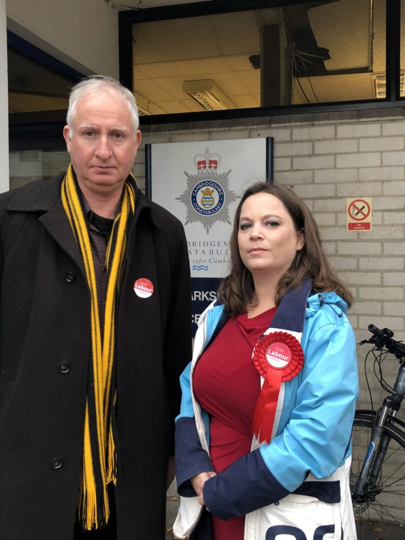 Daniel Zeichner with Councillor Nicky Massey