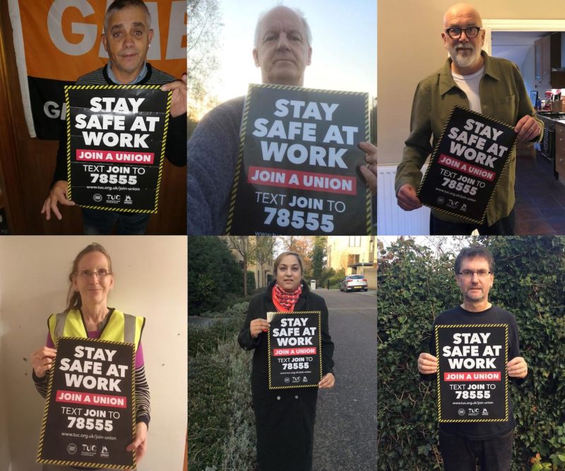 Montage of TUC Campaign Supporters