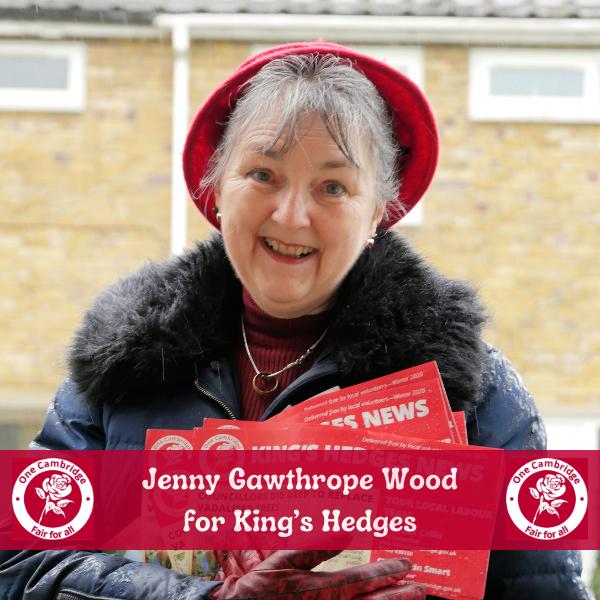 Jenny Gawthrope Wood for King’s Hedges - City Councillor and Candidate for King